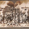 Tarjeta estereoscópica 'The Crucifixion' por American Stereoscopic Co.