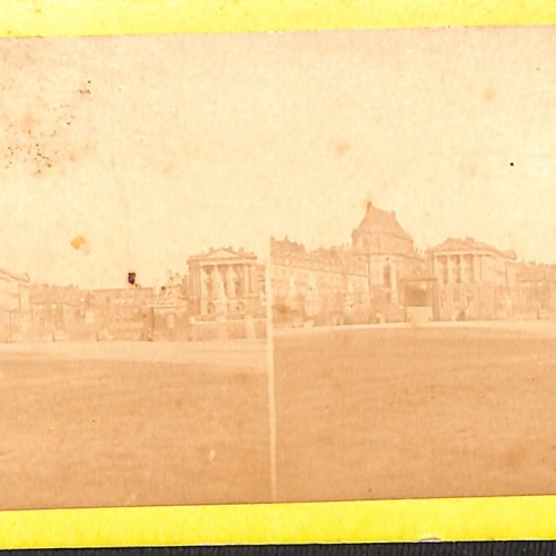 Tarjeta estereoscópica del Palacio de Versalles