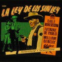 Placa de cristal publicitaria para cine: La ley de los sin ley (1964)