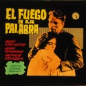 Placa de cristal para proyección en cine con anuncio de la película "El Fuego y la Palabra" (Elmer Gantry, 1960).