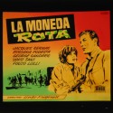 Placa de cristal para proyección cinematográfica del anuncio de la película "La Moneda Rota" (1962).