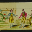Placa de cristal para Linterna Mágica. Le Postillon de Lonjumeau (N.1).