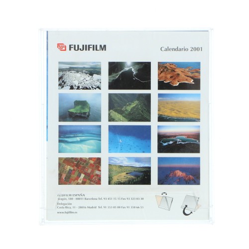 Calendario plastico  2001 fuji film