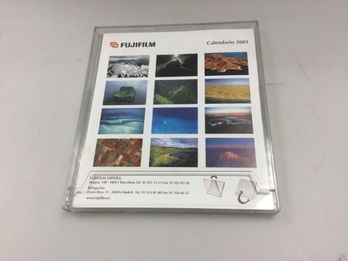 Plastic calendar 2001 fuji film