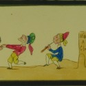 Placa de cristal para Linterna Mágica: Escenas cómicas francesas