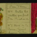 Placa de Linterna Mágica, tira narrativa seriada del cuento 'Peau d'Âne' (Piel de Asno).