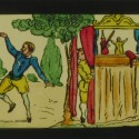 Placa de linterna mágica, serie Don Quijote de la Mancha: Las bodas de Camacho