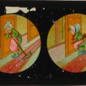 Placa de cristal para Linterna Mágica con cuatro viñetas cómicas, Georges Méliès