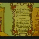 Placa de Linterna Mágica narrativa, serie "La Bella Durmiente", escenas 11 y 12