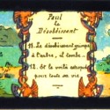 Placa de Linterna Mágica en color, serie con moraleja 'Paul le Désobéissant'