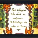 Placa de Linterna Mágica en color sobre la novela 'Paul et Virginie', escenas 15 y 16