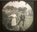 Vue stéréoscopiques: 1910 deux paysans autochrome