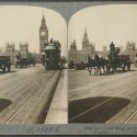 Tarjeta estereoscópica, The 'Eureka' Stereograph, Westminster Bridge and Houses of Parliament, London
