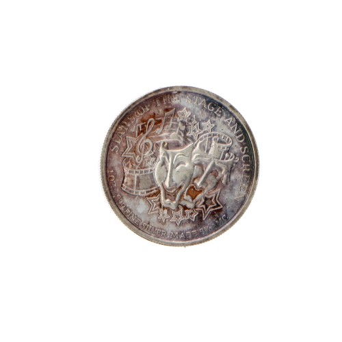 Moneda 1 onza de plata 999 de charly  chaplin