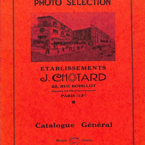 Catálogo general de fotografía Etablissements J. Chotard