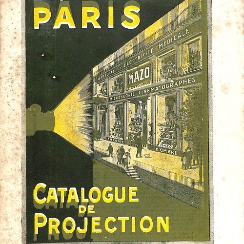 Catálogo de Proyección E. Mazo, París (1921)