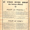 Catálogo publicitario francés de equipamiento fotográfico y cinematográfico, circa 1936.
