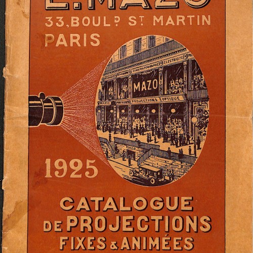 Catálogo de proyecciones fijas y animadas E. Mazo de 1925