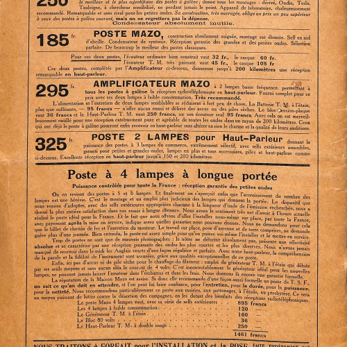Catálogo de proyecciones fijas y animadas E. Mazo de 1925