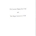 Libro 'Laterna Magica - Magic Lantern', Vol. I, por Deac Rossell