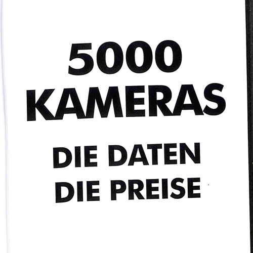 Libro de referencia '5000 Kameras. Die Daten. Die Preise' de Hans-Dieter Abring