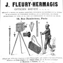 Folio publicitario del aparato fotográfico para turistas de J. Fleury-Hermagis, circa 1875