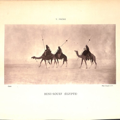 Lámina fotográfica 'Beni-Souef (Égypte)' por T. Frère y Phot. Goupil et Cie