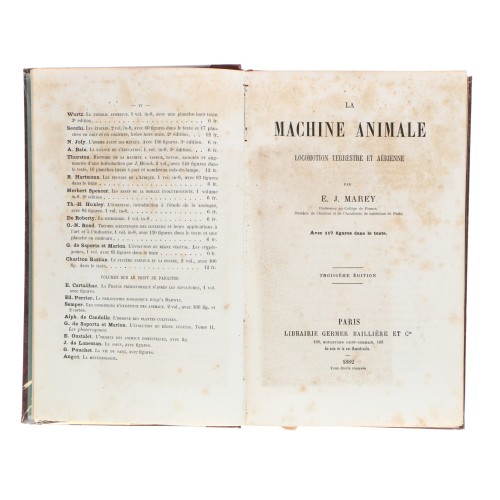 Libro Bibliothèque Scientifique Internationale - J. Marey - La Machine Animale