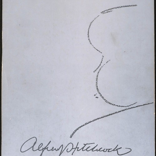 Programa o catálogo de la Filmoteca Nacional de España dedicado a Alfred Hitchcock