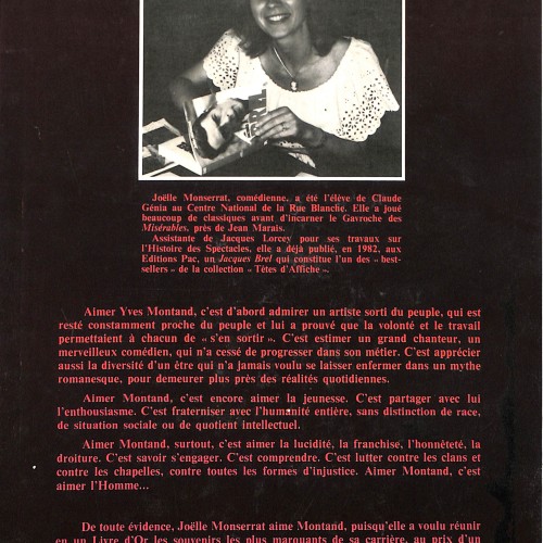 Libro biográfico 'Yves Montand' por Joëlle Monserrat