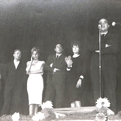 Fotografía original de presentación de la película 'La fiel infantería' (1960)