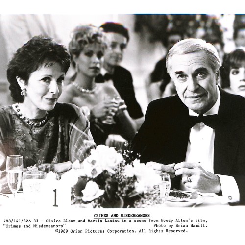 Fotografía promocional de prensa de la película 'Crimes and Misdemeanors' (Delitos y faltas)