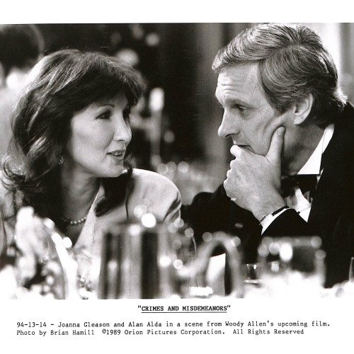 Fotografía publicitaria de prensa ('Press Still') de la película 'Delitos y faltas' (Crimes and Misdemeanors) de 1989