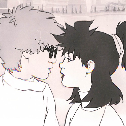 Celuloide de animación original (Cel) con dos personajes