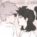 Celuloide de animación original (Cel) con dos personajes
