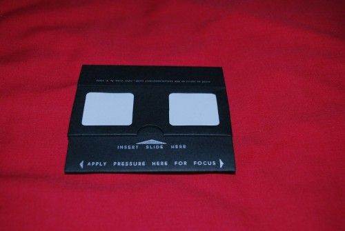 Cardboard folding stereo viewer merchandising Corp Merchant Taylor New York