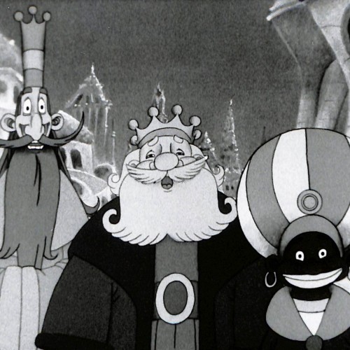 Celuloide de animación de los Reyes Magos