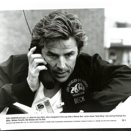 Fotografía promocional de Don Johnson en "Dead-Bang" (1989)
