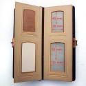 7x17cm leather album with mini Carte de Visite
