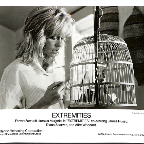 Fotografía promocional de prensa de la película 'Extremities' (1986)