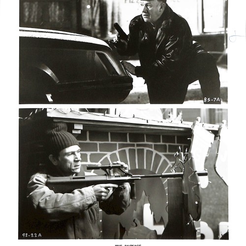 Fotografía publicitaria de prensa de la película 'The Package' (A la caza del lobo rojo, 1989)