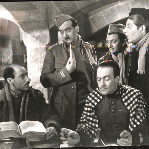 Fotografía fija de rodaje, película española de los años 40/50