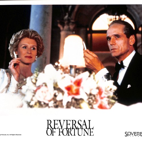 Fotocromo o "Lobby Card" de la película Reversal of Fortune (El misterio Von Bülow)