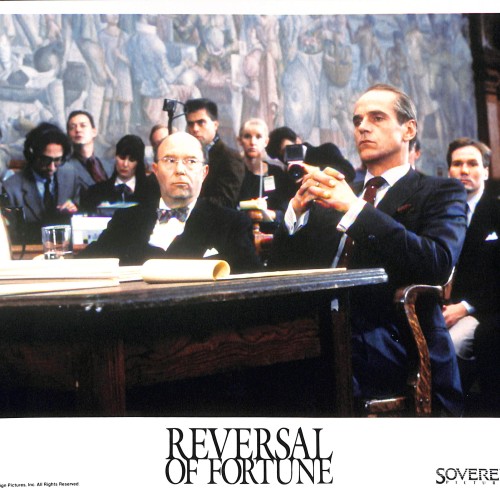 Fotocromo o "Lobby Card" de la película Reversal of Fortune (El misterio de von Bülow)