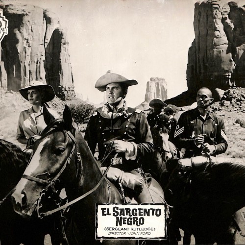 Fotocromo de la película El Sargento Negro