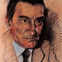 Retrato de Federico Fellini realizado a mano