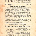 Cromo de Dorothy Dalton de Chocolates Evaristo Juncosa Pañella