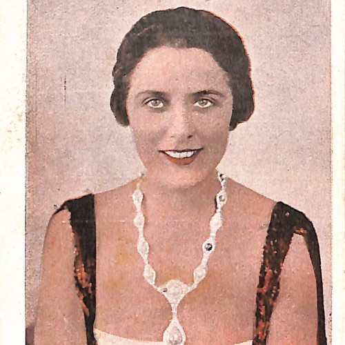 Cromo coleccionable de Geraldine Farrar, Chocolates Selectos Evaristo Juncosa Pañella