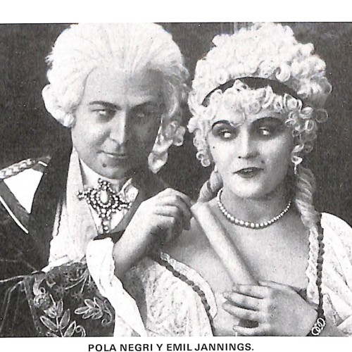 Postal fotográfica de Pola Negri y Emil Jannings