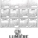 Calendario de bolsillo Cinematographe Lumiere 1996